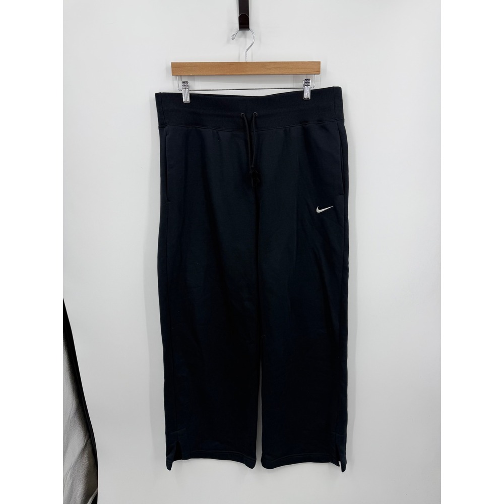 Nike Sportswear Phoenix Fleece Wide Leg sweat Pants Women XL Black DQ5615-010